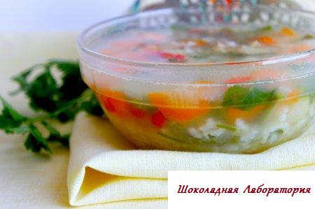 Суп с рыбой и овощами
