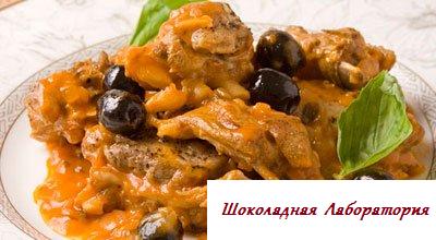 Рецепт - Рагу из баранины по-гречески
