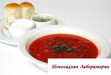 Рецепт - Борщ украинский с куриным филе