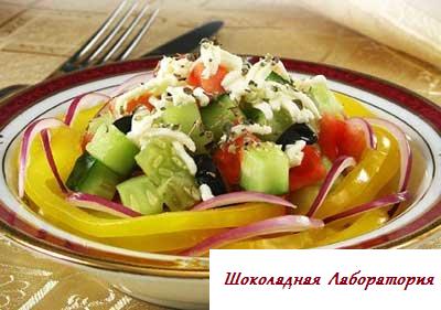 Рецепт - Греческий салат