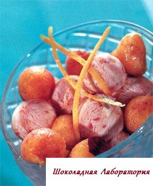 Рецепт - Персики с йогуртом