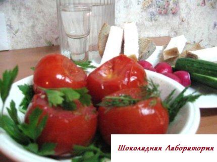 Рецепт - Маринованые помидорки